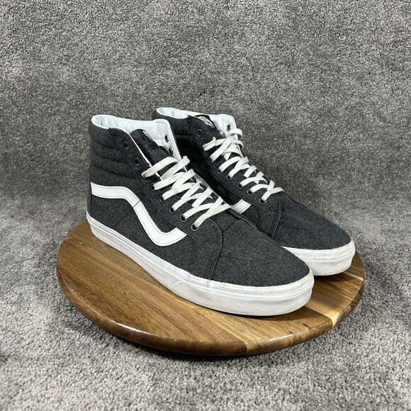 VANS Sk8-Hi Reissue Mens Sz 10 Charcoal Gray True White High Top Athletic Shoes main image 9